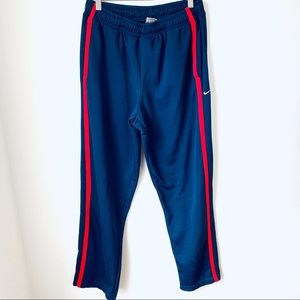 Nike Blue Sweatpants with Red Stripes